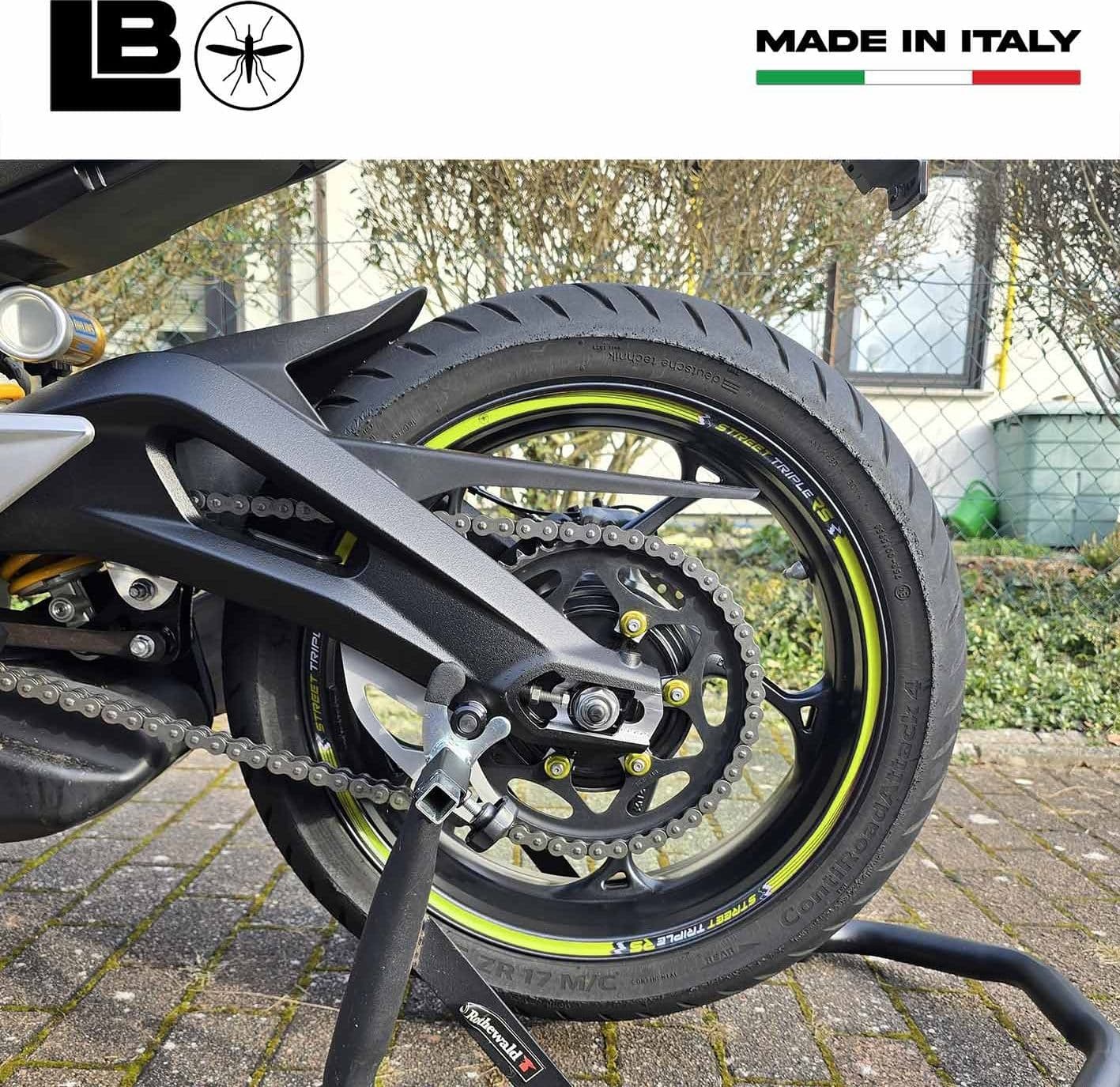 Adesivi Strisce Ruote Cerchi 17 compatibili con Triumph Street Triple 765 RS in Decalcomanie adesivi e magneti LabelBike - Bibbiano, commercioVirtuoso.it