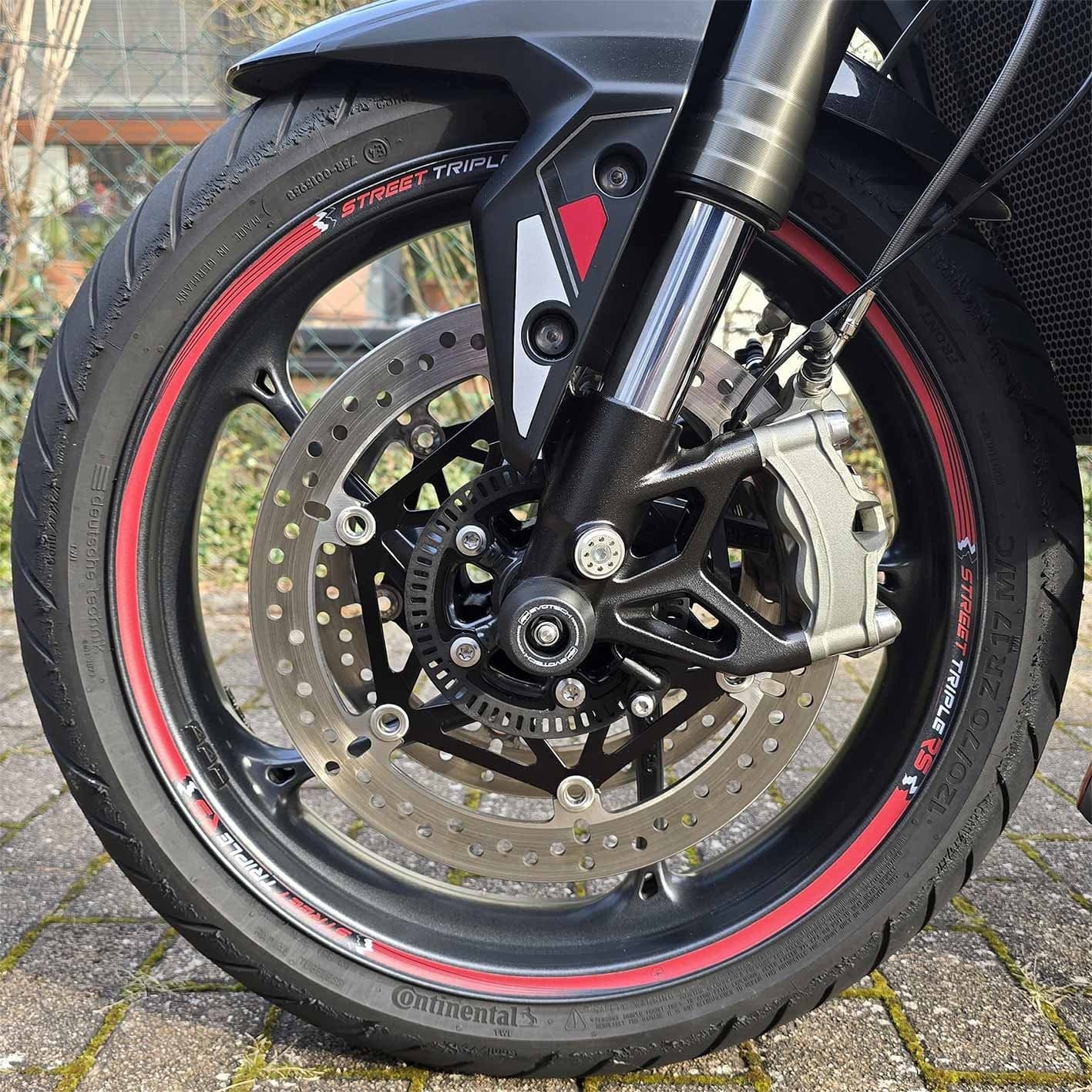 Adesivi Strisce Ruote Cerchi 17 compatibili con Triumph Street Triple 765 RS in Decalcomanie adesivi e magneti LabelBike - Bibbiano, commercioVirtuoso.it