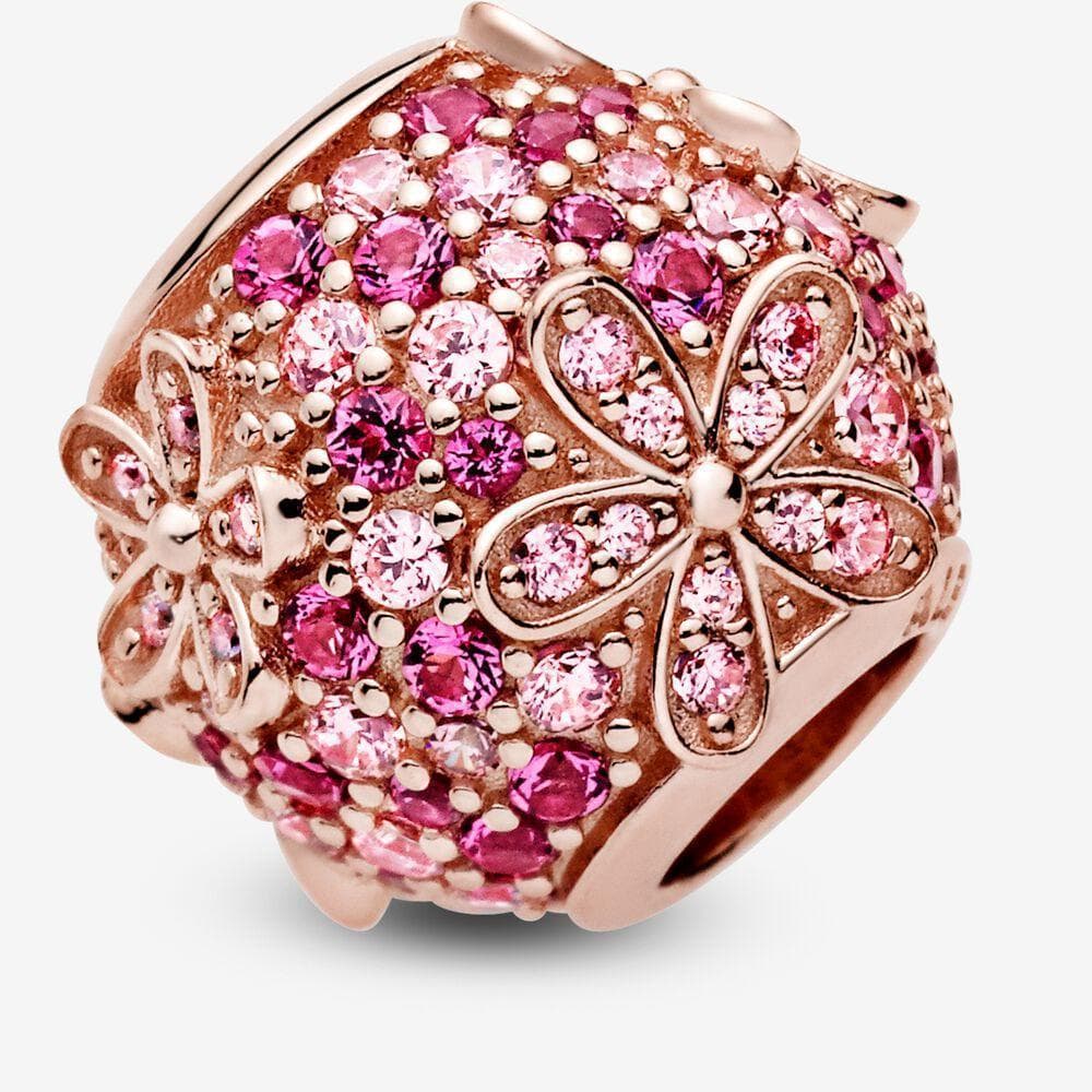 PANDORA Charm Margherita con pavé rosa in Bead Charm Alba Gioielli - Casoria, commercioVirtuoso.it