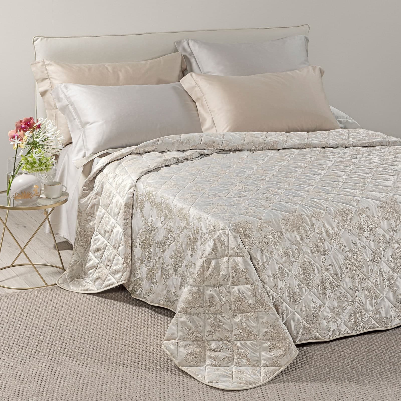 Copriletto Trapuntato Fioralba ! Caleffi In Raso Jacquard Matrimoniale Dreaming - Eleganza e Comfort in Trapunte Anastasi - Marsala, commercioVirtuoso.it