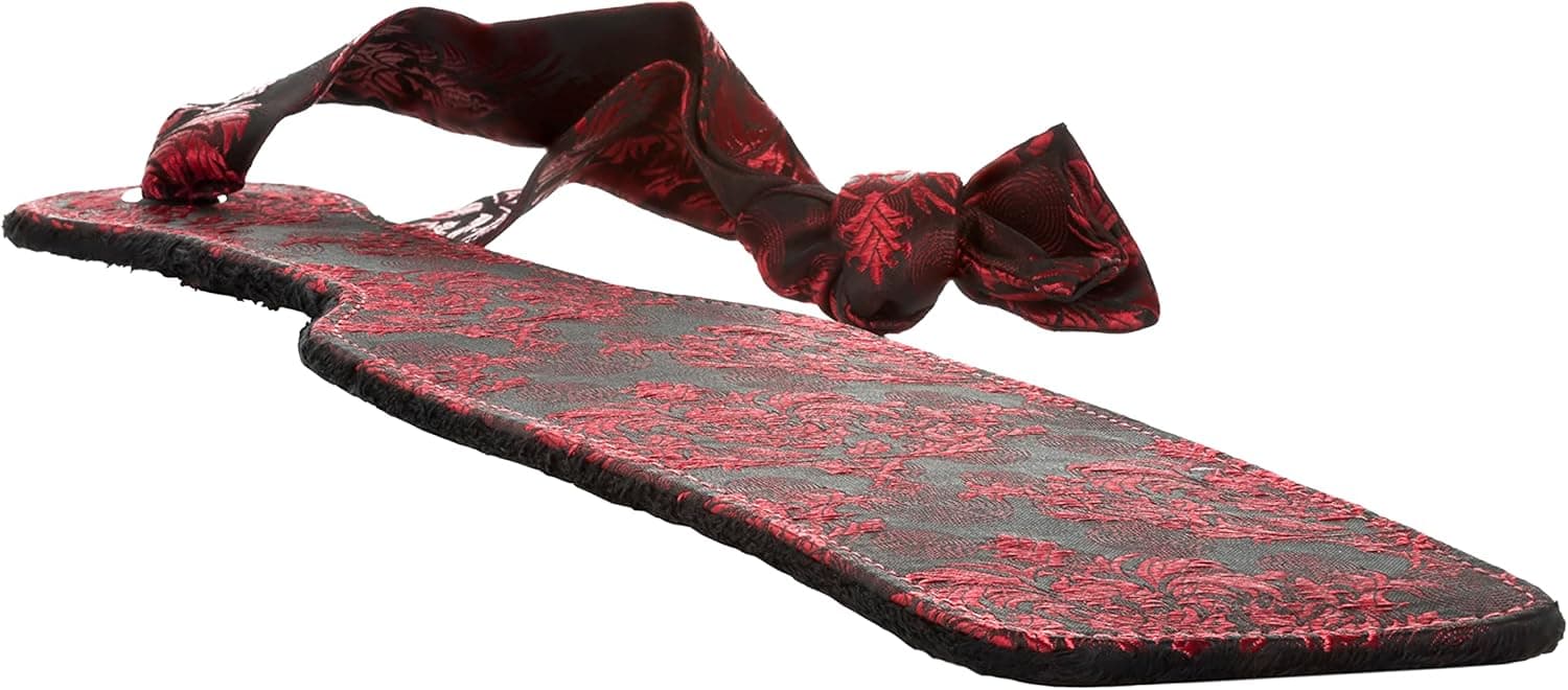 Sculacciatore Broccato Premium paddle rosso nero Bondage BDSM Fetish Fetish Calexotics in prodotto Erosdom - Palmi, commercioVirtuoso.it