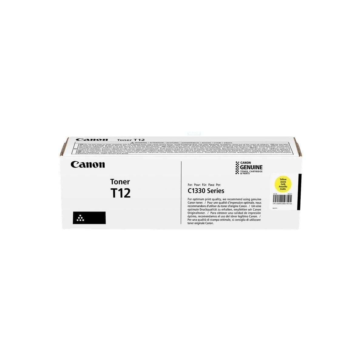 Toner Giallo Originale Canon T12 Y per ImageForce c1333i/if da 5.300 pagine A4 in Cartucce d'inchiostro Innovamy.it - Milano, commercioVirtuoso.it