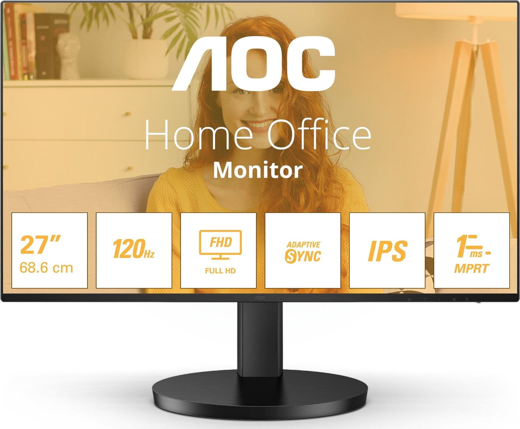 AOC MONITOR 27" LED IPS MULTIMEDIALE 16:9 4MS 250CDM FHD VGA / HDMI