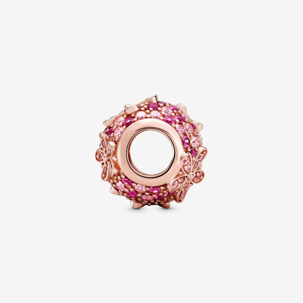 PANDORA Charm Margherita con pavé rosa in Bead Charm Alba Gioielli - Casoria, commercioVirtuoso.it