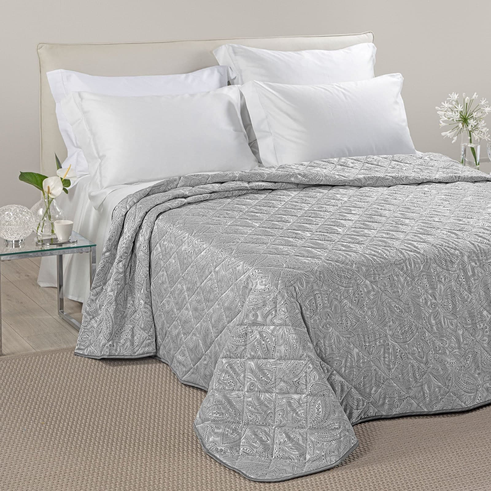 Copriletto Trapuntato Dorata ! Caleffi-In Raso Jacquard Matrimoniale Dreaming - Eleganza e Comfort in prodotto Anastasi - Marsala, commercioVirtuoso.it