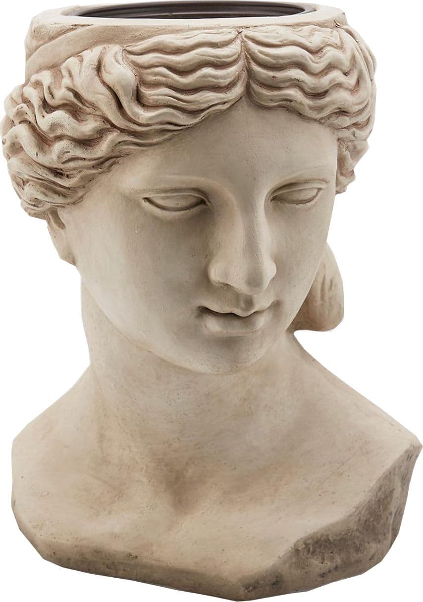 Statua decorativa vaso testa da giardino e veranda scultura greca Bianca – Testa Diana – Edg Di Enzo De Gasperi