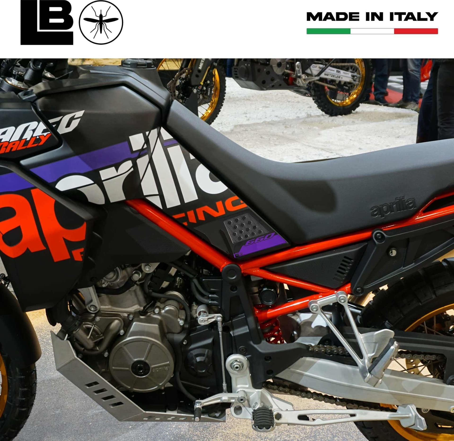 Adesivi 3D Protezioni Laterali moto compatibili con Aprilia Tuareg Rally 660 in Decalcomanie adesivi e magneti LabelBike - Bibbiano, commercioVirtuoso.it