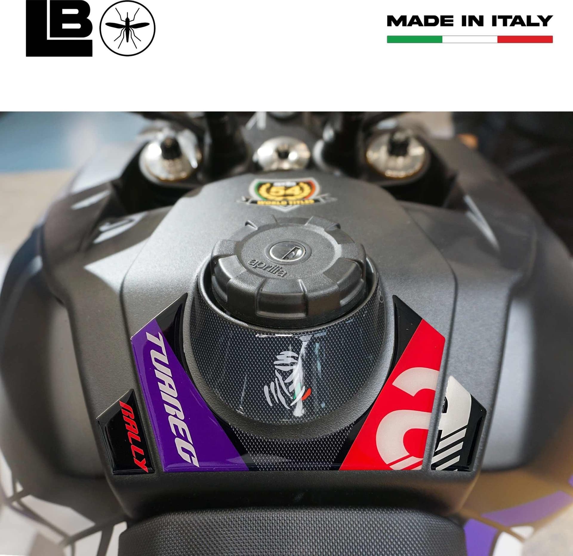 Adesivo Paraserbatoio protezione moto compatibile con Aprilia Tuareg Rally 660 in Paraserbatoio LabelBike - Bibbiano, commercioVirtuoso.it