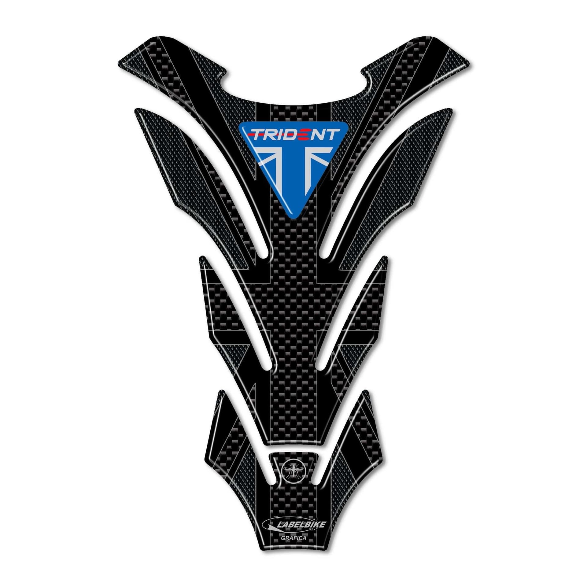 Paraserbatoio in resina 3D per moto compatibile con Triumph Trident 660 2021-24 in Paraserbatoio LabelBike - Bibbiano, commercioVirtuoso.it