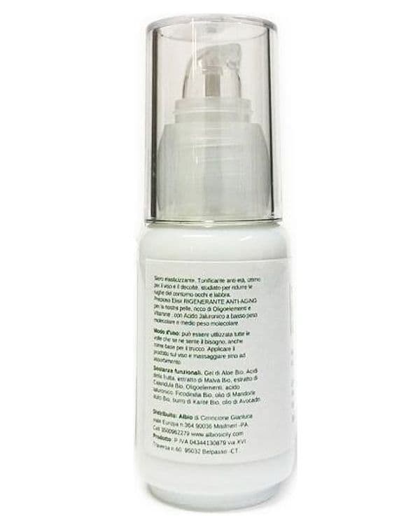 Siero viso occhi e labbra 30ml con Acido ialuronico, vitamina C, B2, B5, E anti age elasticizzante in Sieri e liquidi AlBio Sicily - Misilmeri, commercioVirtuoso.it