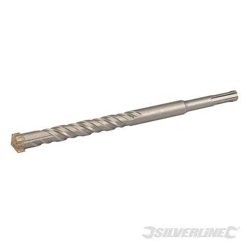 Punte da trapano per cemento e materiali muratura  testa a croce SDS Plus Silverline - 26