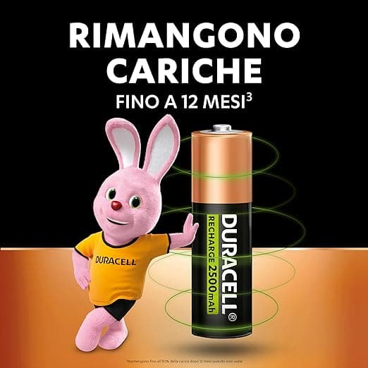 DURACELL - PILA STAYCHARGED STILO MAH 2400 PZ.4 in Pile monouso Stockdoc - Terni, commercioVirtuoso.it