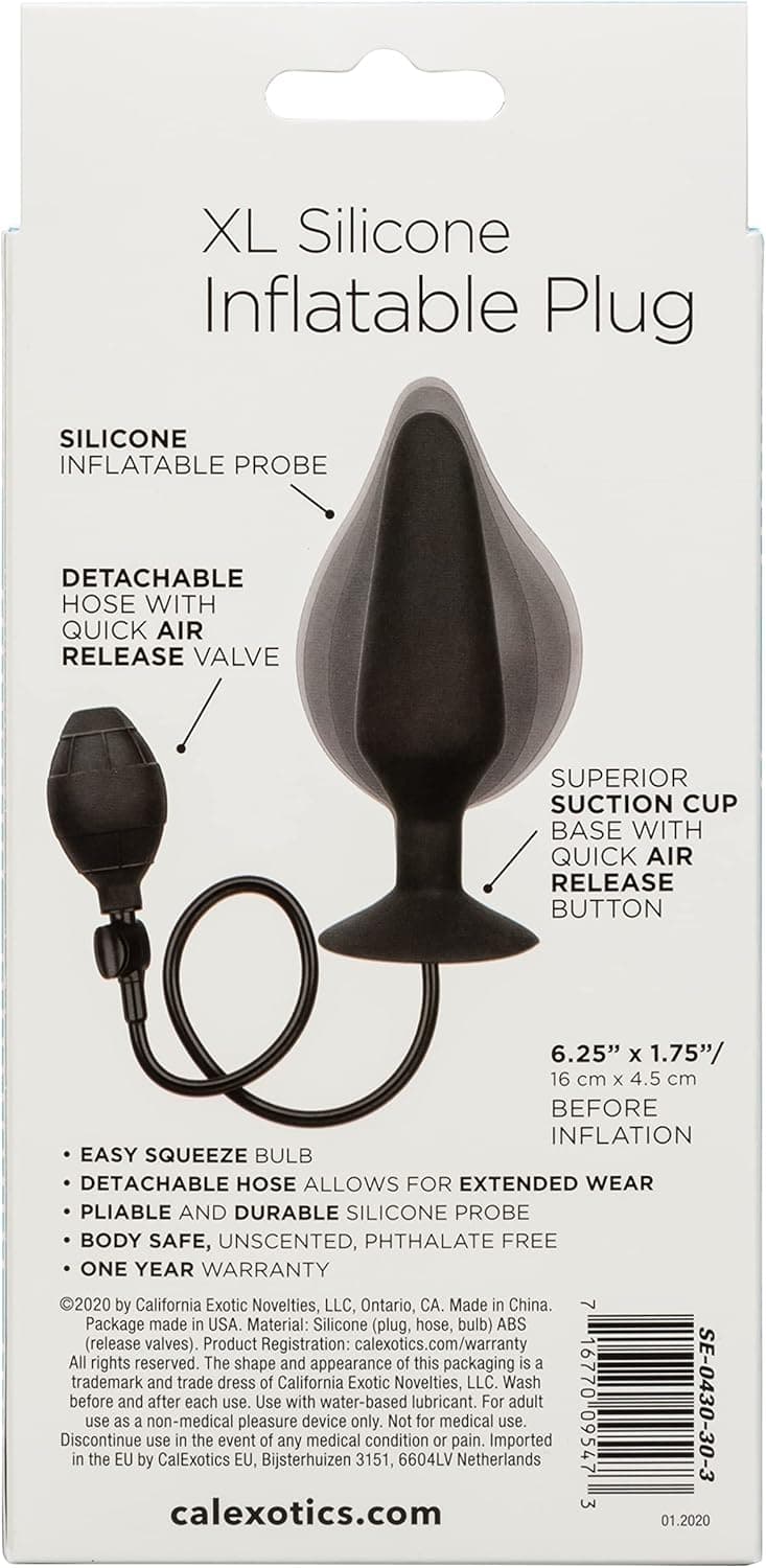 Plug anale XL gonfiabile pesante indossabile stimolatore prostata extra Grande in prodotto Erosdom - Palmi, commercioVirtuoso.it