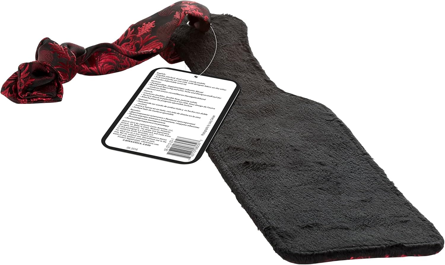 Sculacciatore Broccato Premium paddle rosso nero Bondage BDSM Fetish Fetish Calexotics in prodotto Erosdom - Palmi, commercioVirtuoso.it