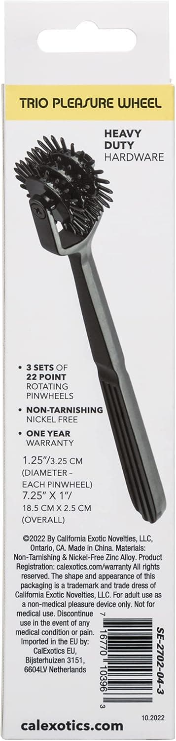 Rotella di wartenberg Boundless Trio Wheel Bondage BDSM Fetish 22 punte / ruota in prodotto Erosdom - Palmi, commercioVirtuoso.it