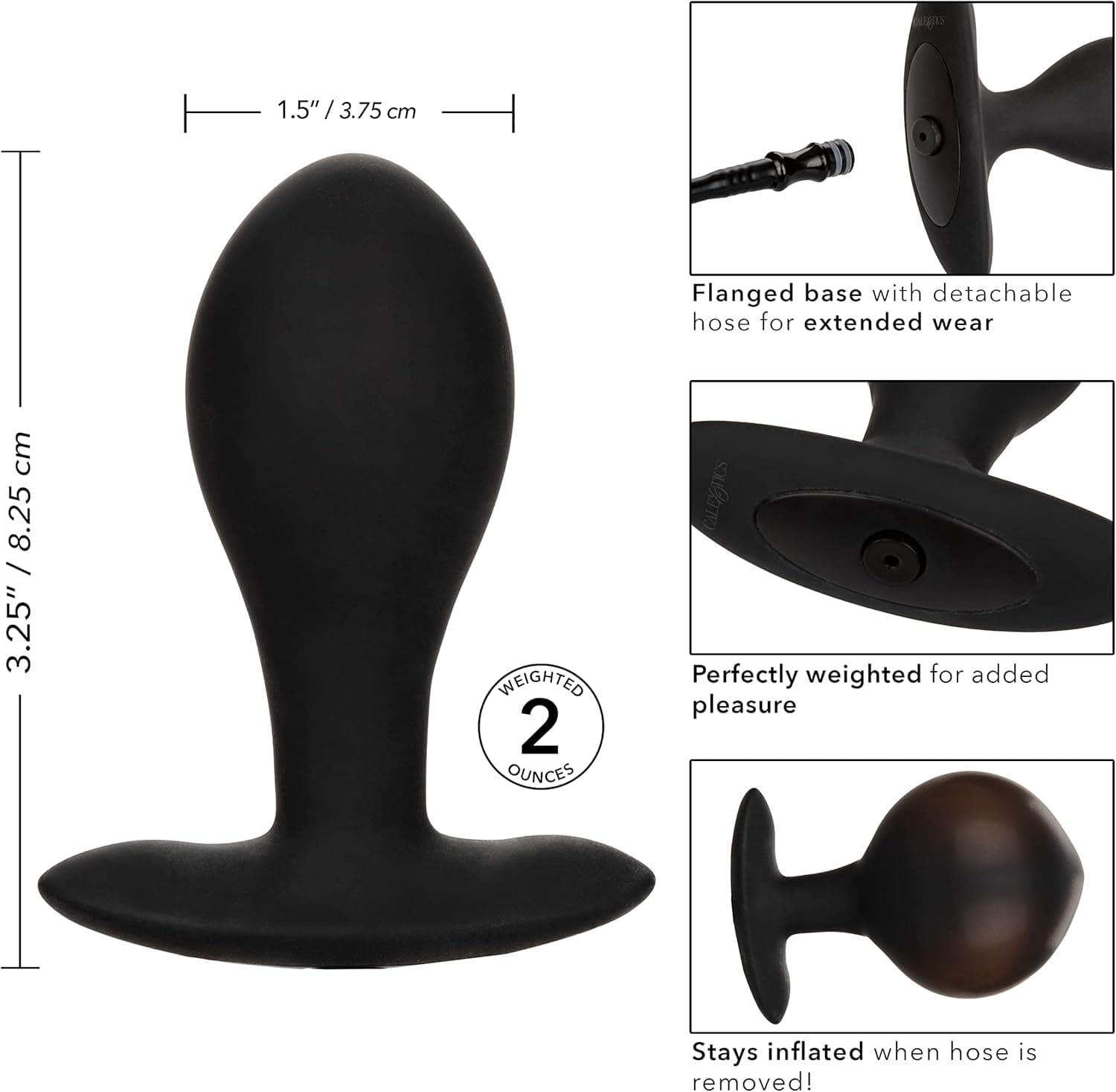 Plug anale Large gonfiabile indossabile stimolatore prostata Grande Calexotics in prodotto Erosdom - Palmi, commercioVirtuoso.it