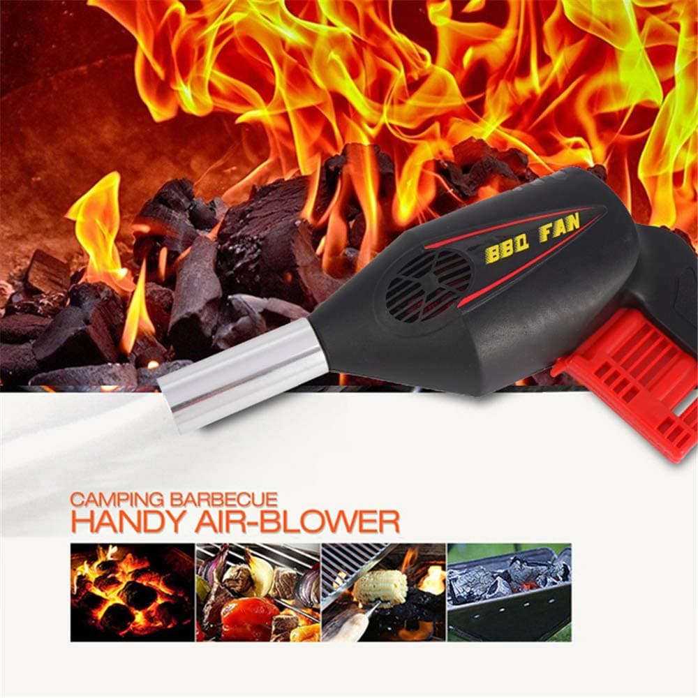Soffiatore portatile per barbecue, ravviva fiamma manuale con ventola in Accendini per carbonella La Zappa - Altamura, commercioVirtuoso.it