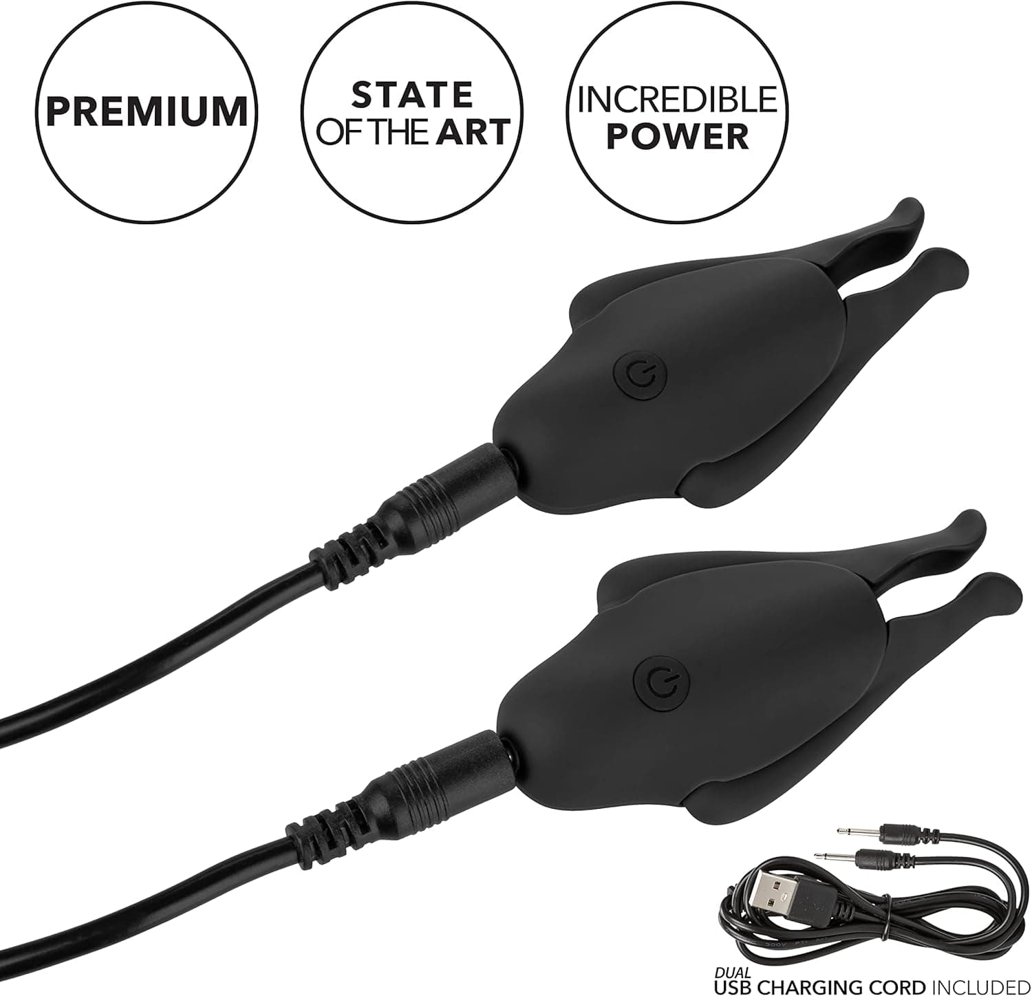 Pinzette per capezzoli vibranti 12 funzioni wireless USB Splashproof in prodotto Erosdom - Palmi, commercioVirtuoso.it