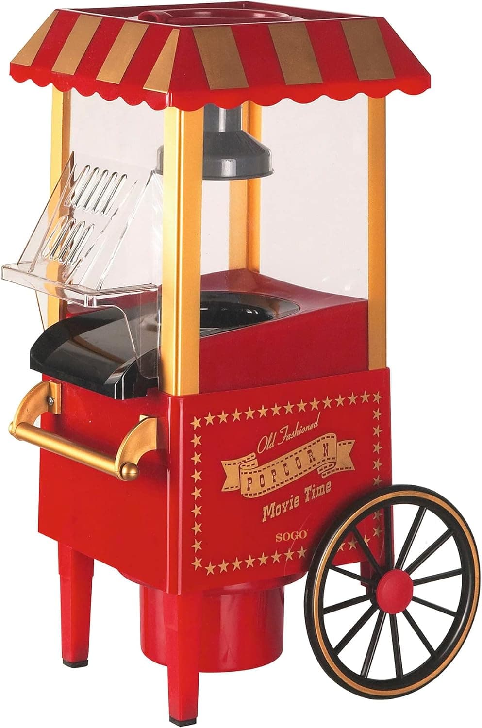 SOGO Macchina per popcorn  / 1200W / senza olio / popcorn pronti in 3 minuti in Macchine per Pop-corn SellUp - Bassano del Grappa, commercioVirtuoso.it