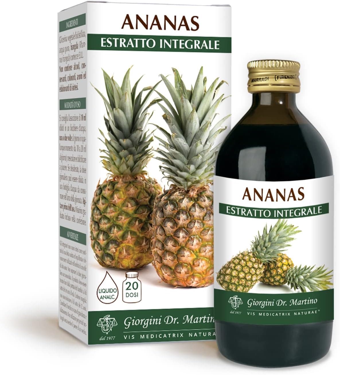 Ananas Estratto Integrale Liquido Analcolico  200 ml