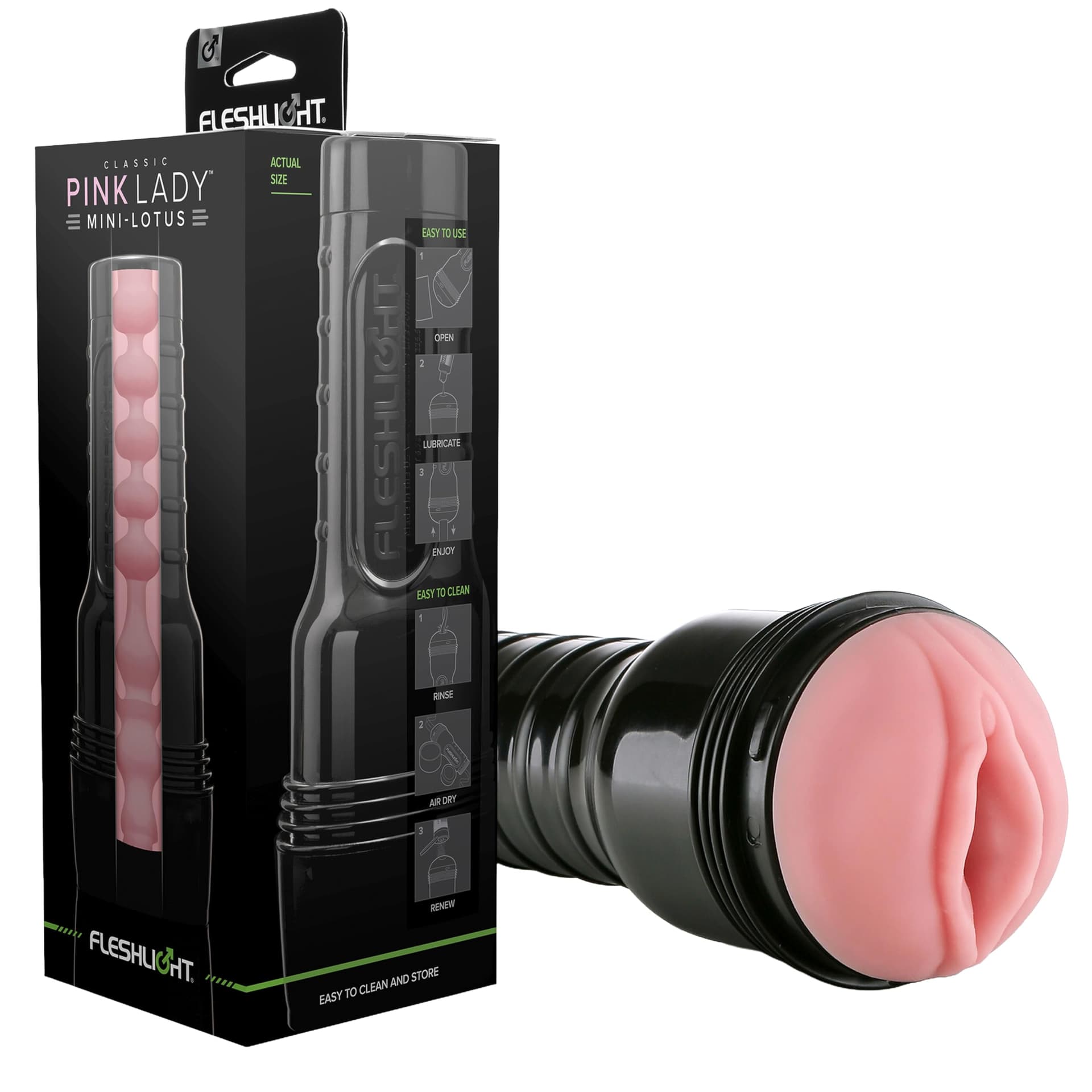 Pink Lady Fleshlight – Masturbatore Realistico Premium con Texture Interna Intensa | 22 cm, Ø 8 cm, Materiale Soft-TPE, Design Discreto in prodotto Erosdom - Palmi, commercioVirtuoso.it