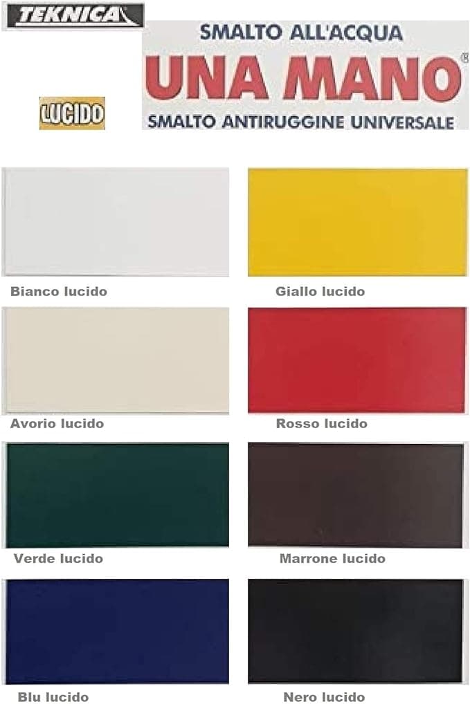TEKNICA - UNAMANO SMALTO ALL'ACQUA VERDE LUCIDO 500ML in Vernice Stockdoc - Terni, commercioVirtuoso.it