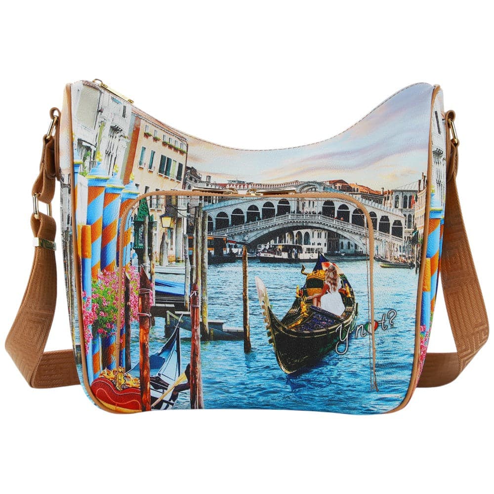 YNot beauty shoulder bag stampa Dream in Venice YES646S5