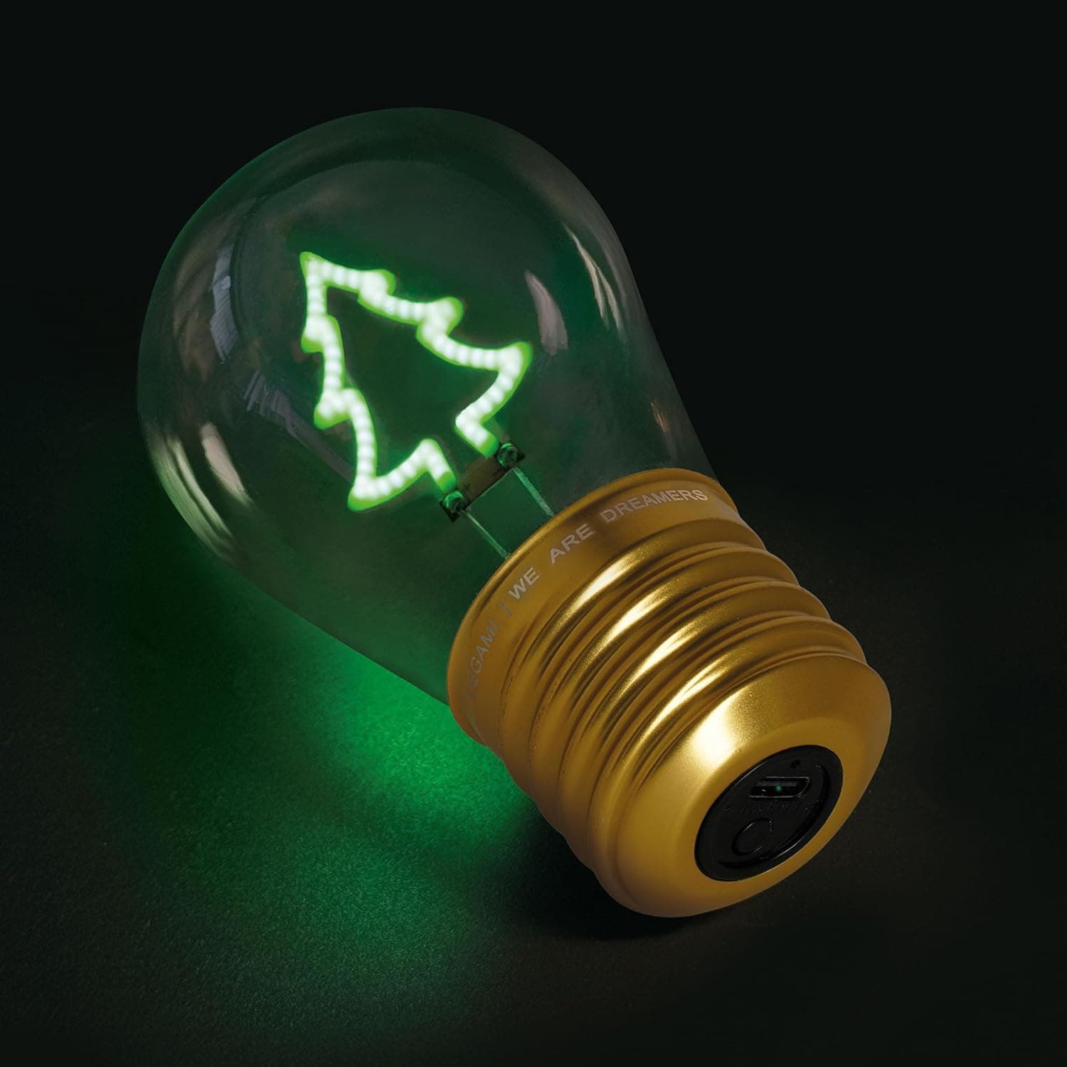 Legami Lampada da Tavolo a forma di Lampadina, For Indoor Use Only, Ricaricabile con Cavo USB, Senza Fili, Tema Xmas Tree in Lampadari Cartoleria Deja Vu - Crotone, commercioVirtuoso.it