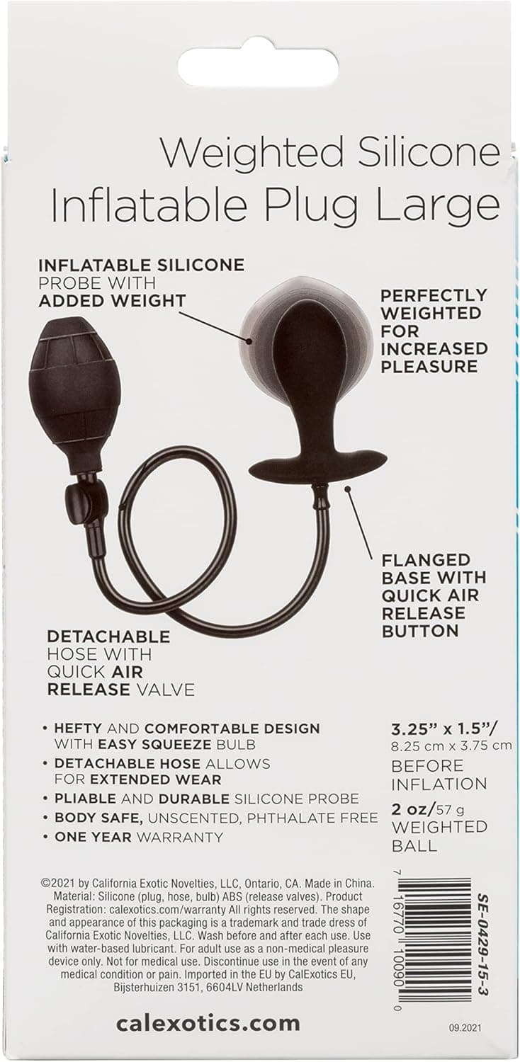 Plug anale Large gonfiabile indossabile stimolatore prostata Grande Calexotics in prodotto Erosdom - Palmi, commercioVirtuoso.it