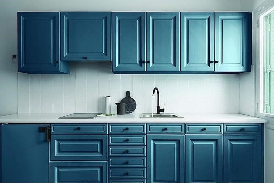 V33 - SMALTO RINNOVARE PERFECTION CUCINA 750ML BLU PETROLIO SATINATO in Vernice Stockdoc - Terni, commercioVirtuoso.it