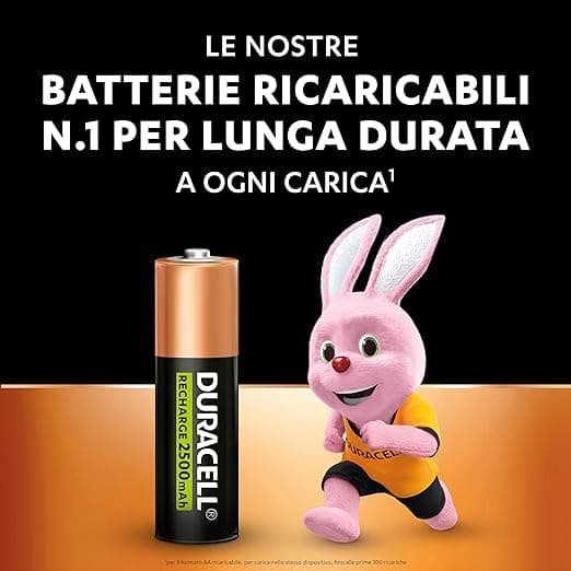DURACELL - PILA STAYCHARGED STILO MAH 2400 PZ.4 in Pile monouso Stockdoc - Terni, commercioVirtuoso.it