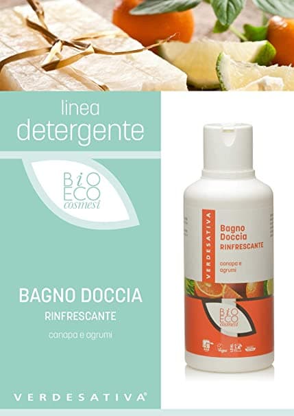 Bagno Doccia - canapa ed agrumi - RINFRESCANTE - Verdesativa in Bagnoschiuma docciaschiuma e gel doccia Scen Scientific and Natural - Poggibonsi, commercioVirtuoso.it