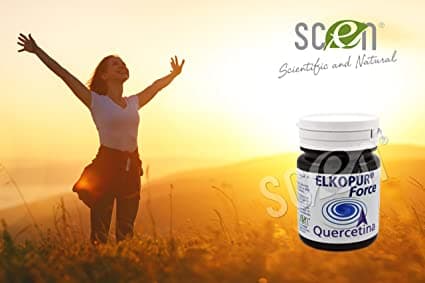 Elkopur Force Quercetina pura, 120 capsule da 500 mg. con 200 mg. di Quercetina titolata 98% in Quercetina, Vegetarian e Vegan ok, Rinforza il sistema immunitario, Antiossidante, prodotto in Italia in Quercetina Scen Scientific and Natural - Poggibonsi, commercioVirtuoso.it