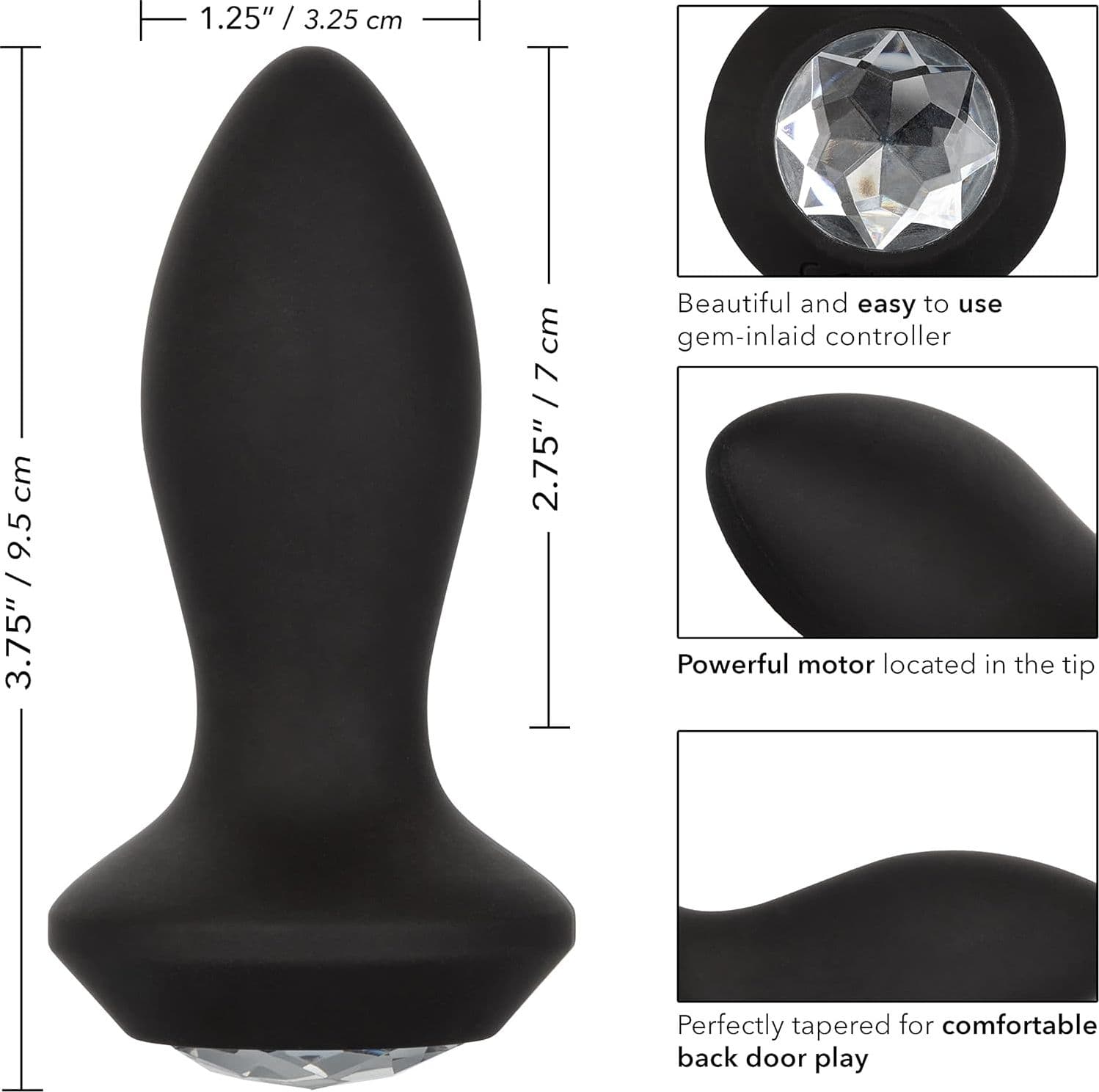 Vibratore Anale Silicone Ricaricabile 10 Vibrazioni Plug Stimolatore prostatico in prodotto Erosdom - Palmi, commercioVirtuoso.it
