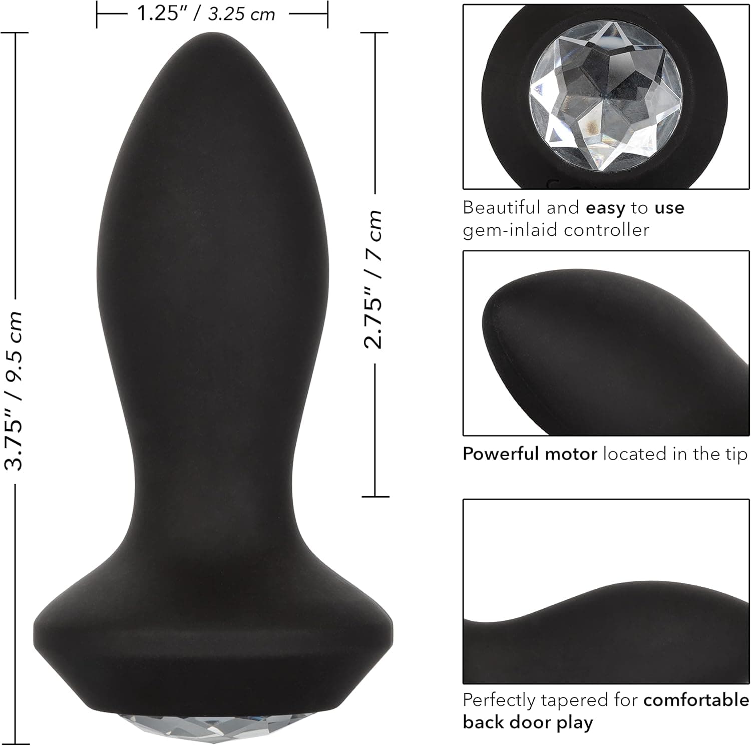 Vibratore Anale Silicone Ricaricabile 10 Vibrazioni Plug Stimolatore prostatico in prodotto Erosdom - Palmi, commercioVirtuoso.it