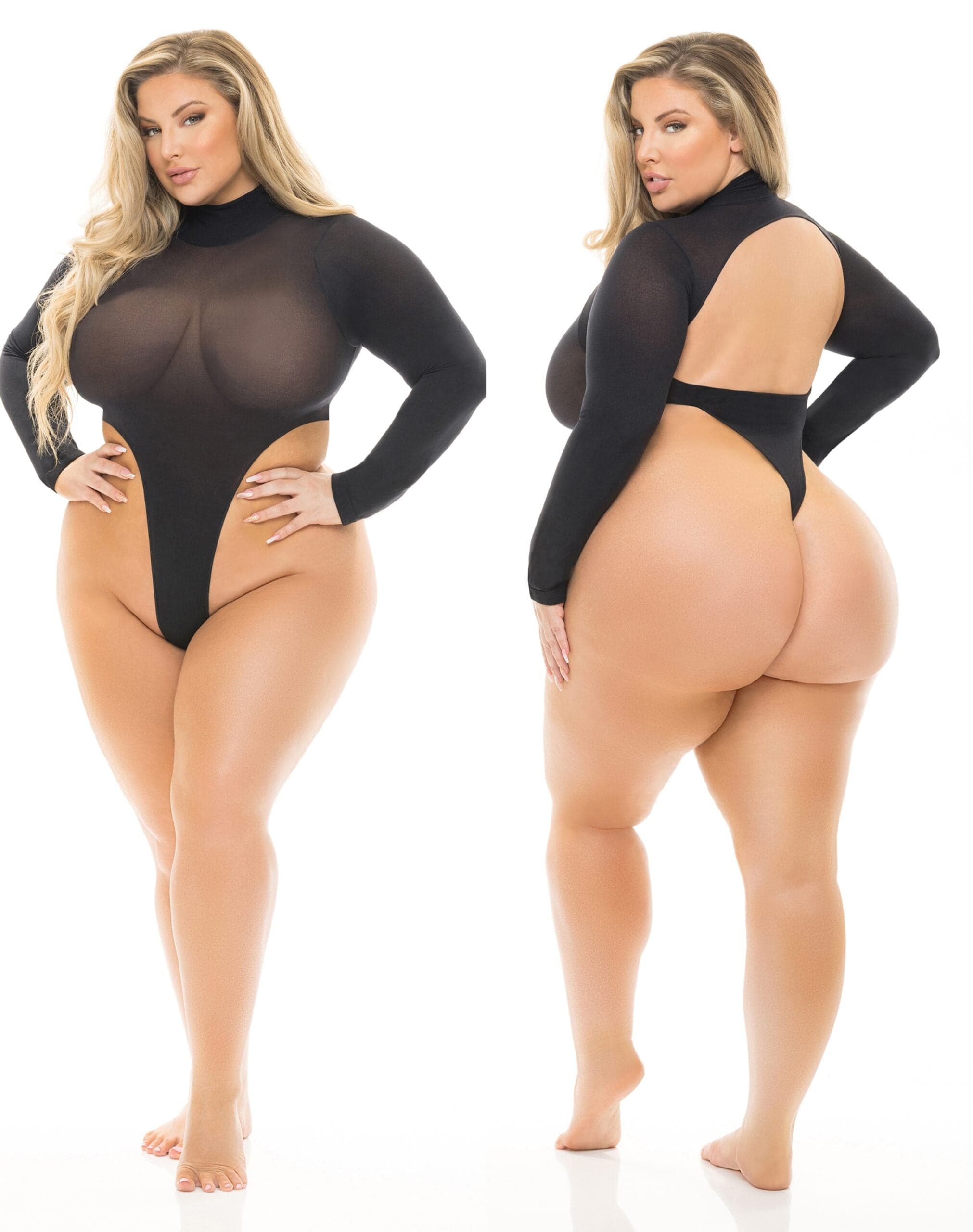 Lingerie Sexy Premium Teddy Nero Open Back Plus Size Body 2XL 3XL 4XL in prodotto Erosdom - Palmi, commercioVirtuoso.it