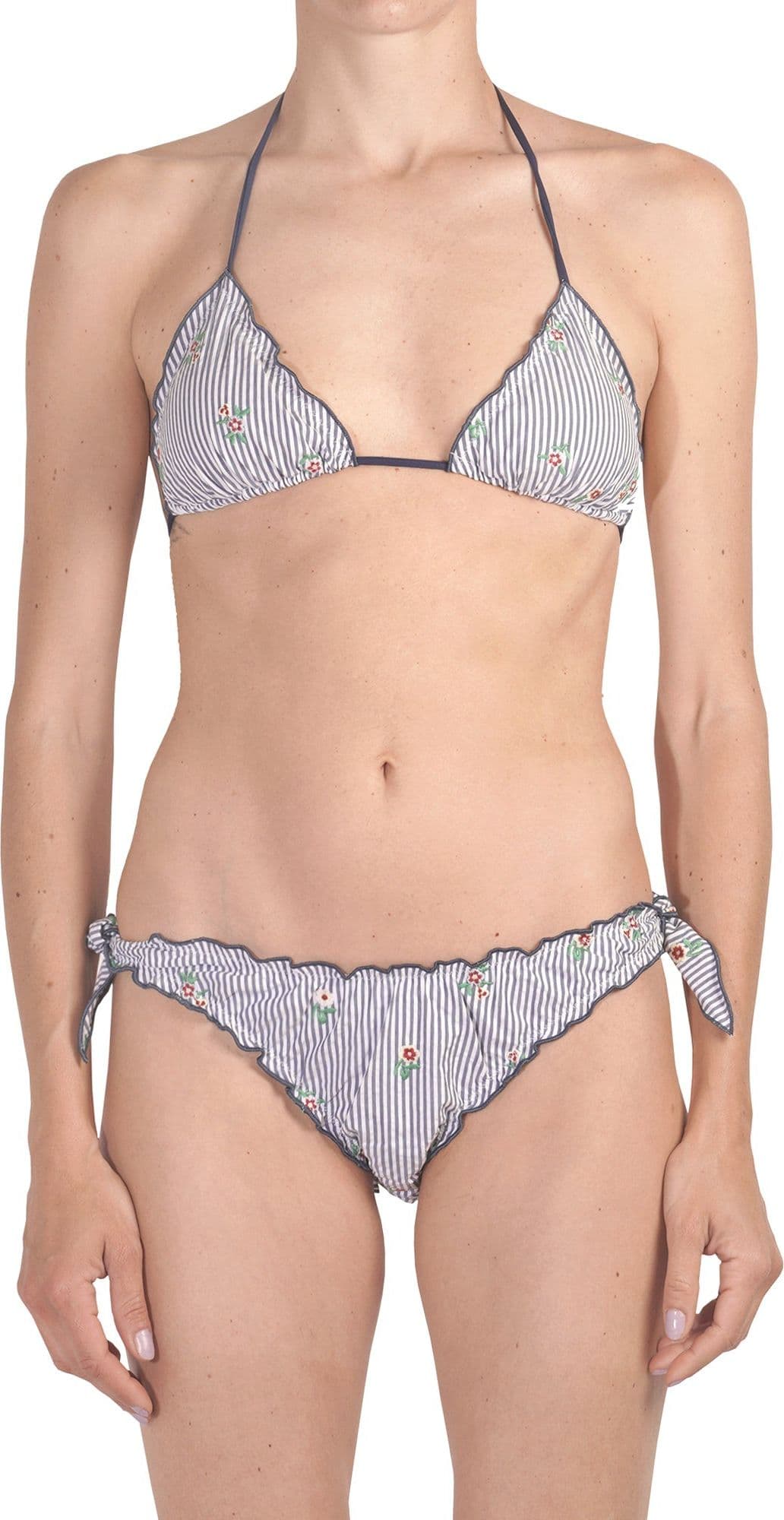 MC2 SAINT BARTH MC2 Saint Barth - Bikini - 451552 - Blu/Bianco da donna in Reggiseni Drestige - Casamassima, commercioVirtuoso.it