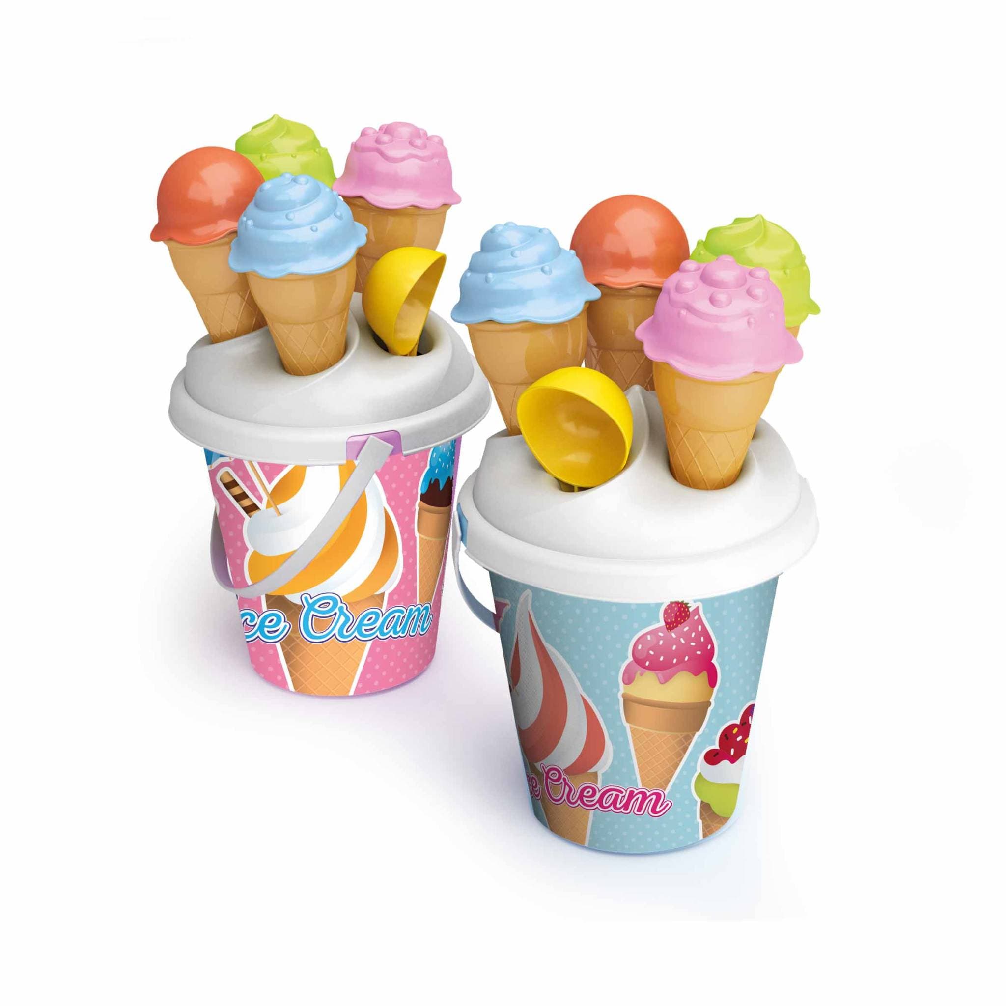 Secchiello coni gelato con Paletta e 4 Coni Gelato