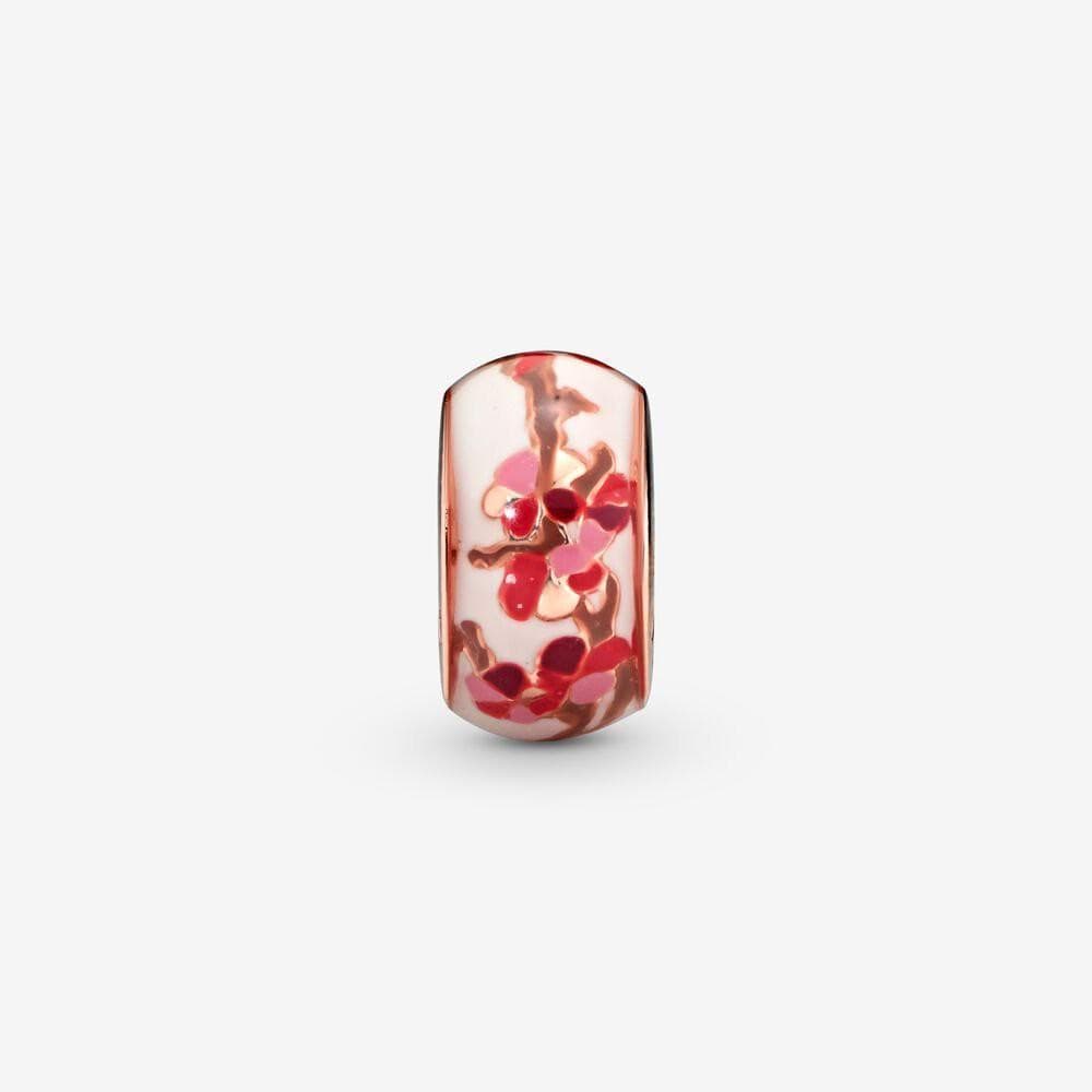 Pandora Charm distanziatore Fiore di pesco rosa