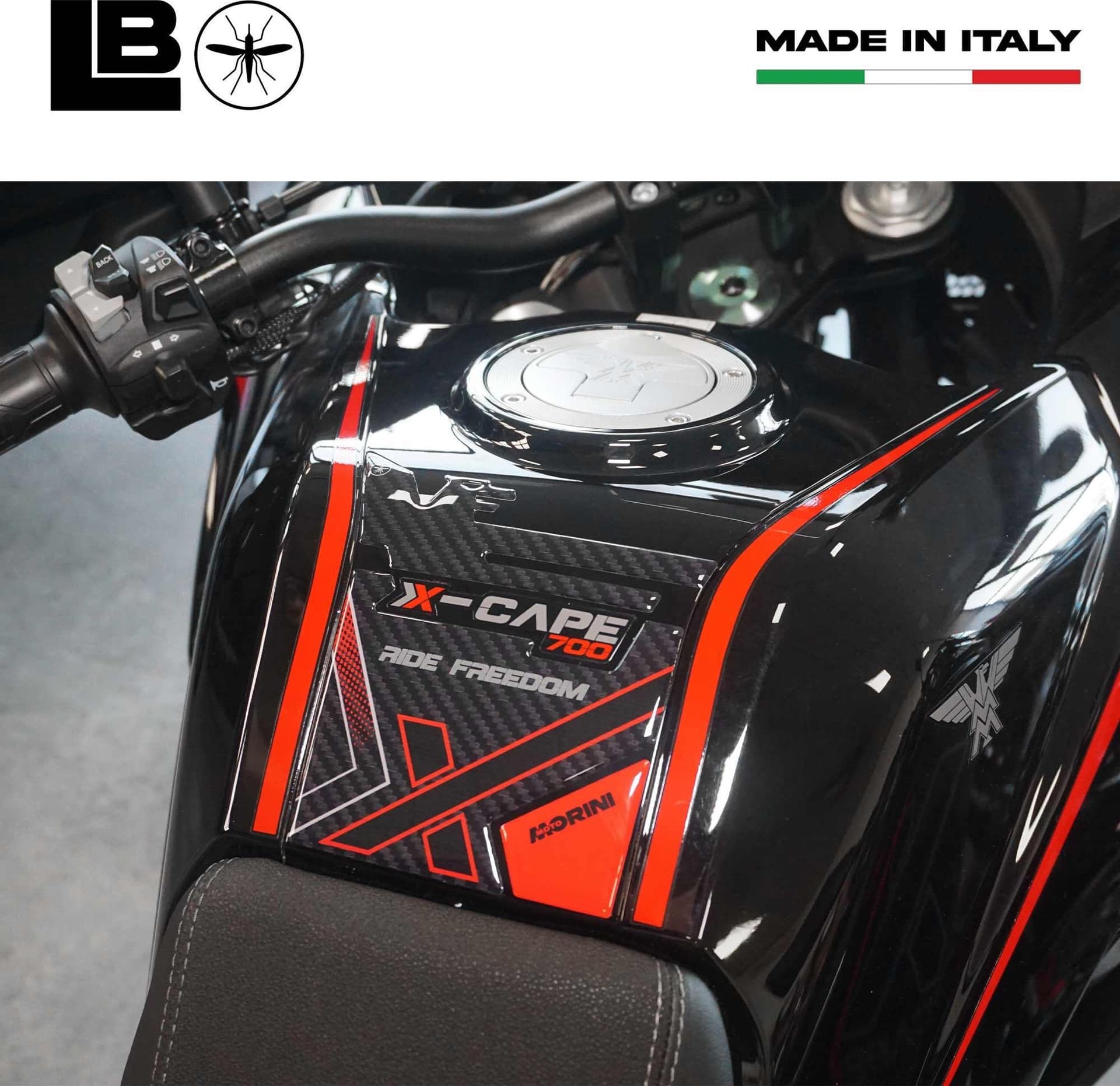Paraserbatoio Adesivo 3D Protezione compatibile con Moto Morini X-Cape 700 2025 in Paraserbatoio LabelBike - Bibbiano, commercioVirtuoso.it