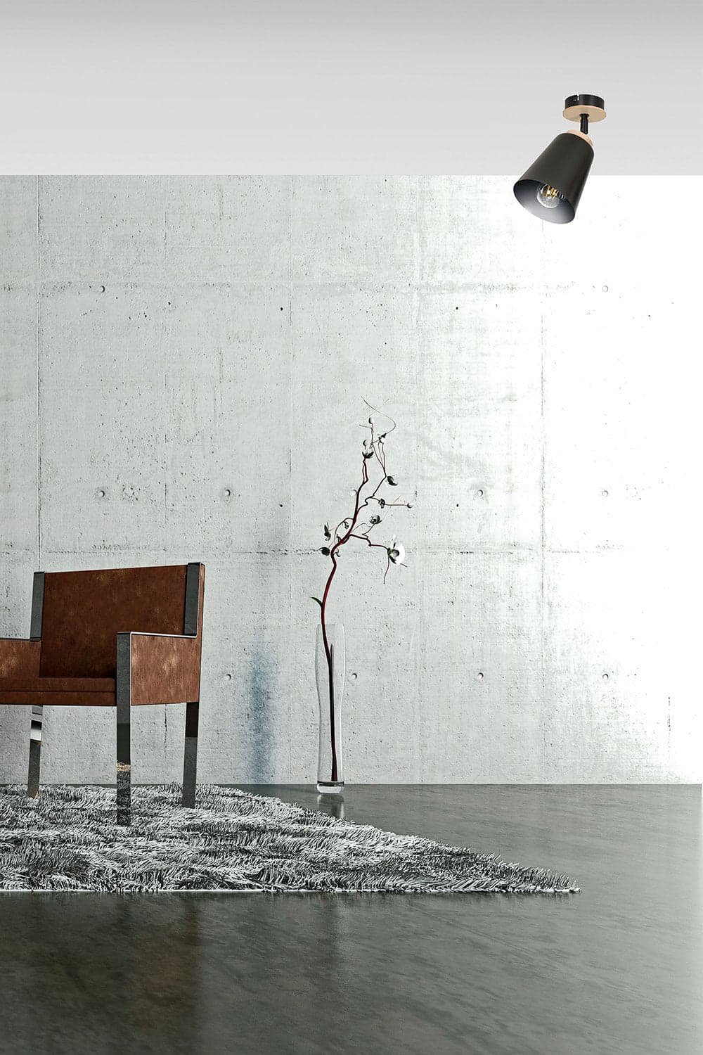 Plafoniera A Faretto Spot 1 Luce In Acciaio Nero E Legno Naturale in Faretti da soffitto LuceArt - Montecorvino Pugliano, commercioVirtuoso.it