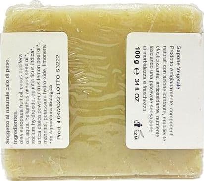 Sapone Vegetale naturale a base di pala Fico d’India, pelle secca, nutriente, detersione viso 100g in Saponi AlBio Sicily - Misilmeri, commercioVirtuoso.it