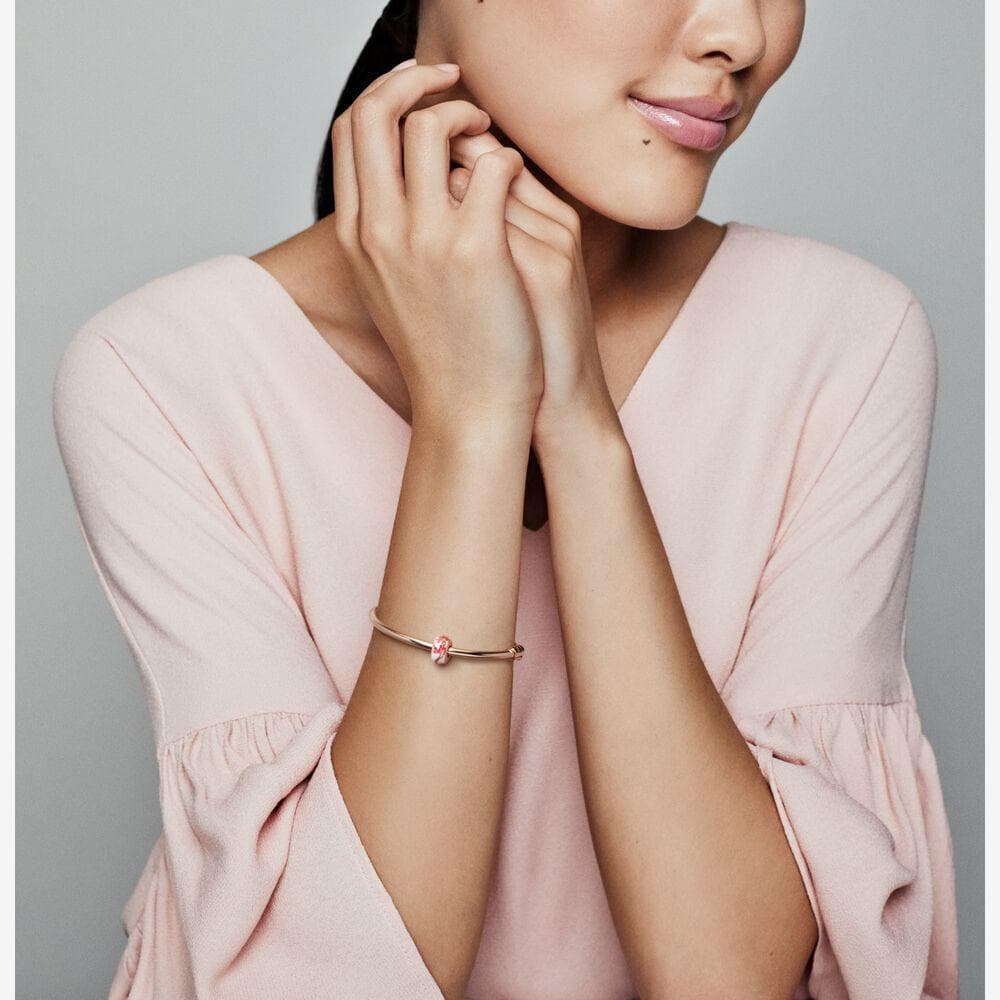Pandora Charm distanziatore Fiore di pesco rosa in Bead Charm Alba Gioielli - Casoria, commercioVirtuoso.it