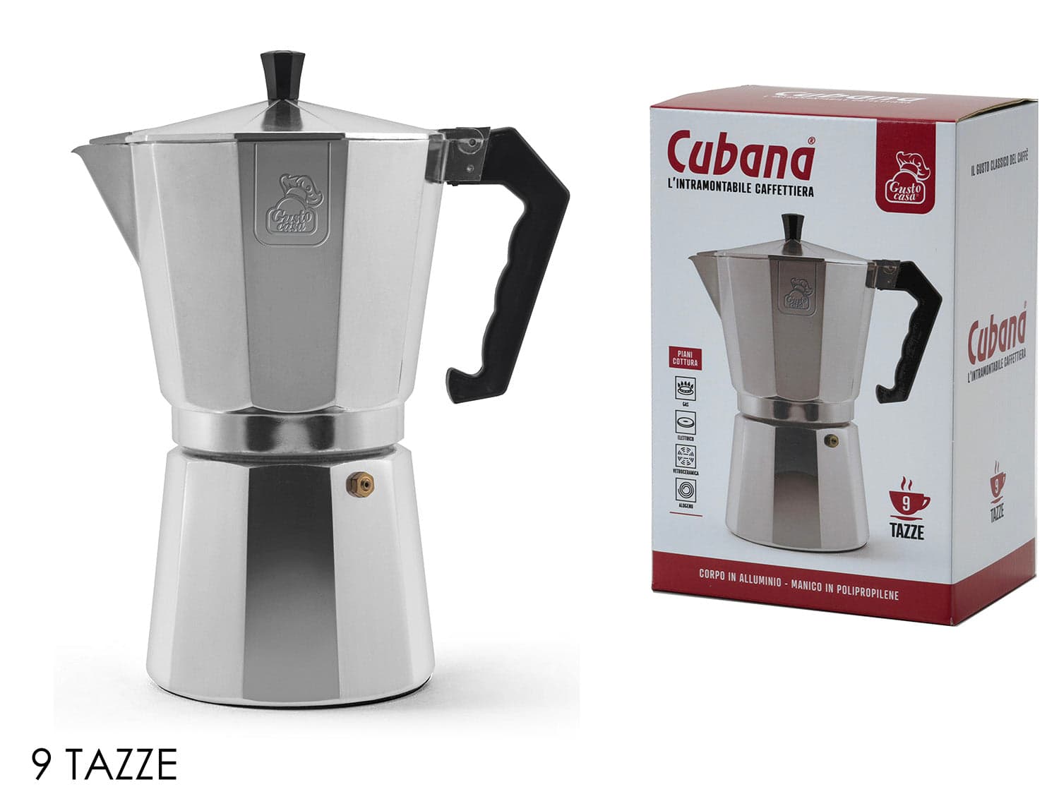Caffetteria Cubana 9 Tazze in Moke e caffettiere Save The Money - Rimini, commercioVirtuoso.it
