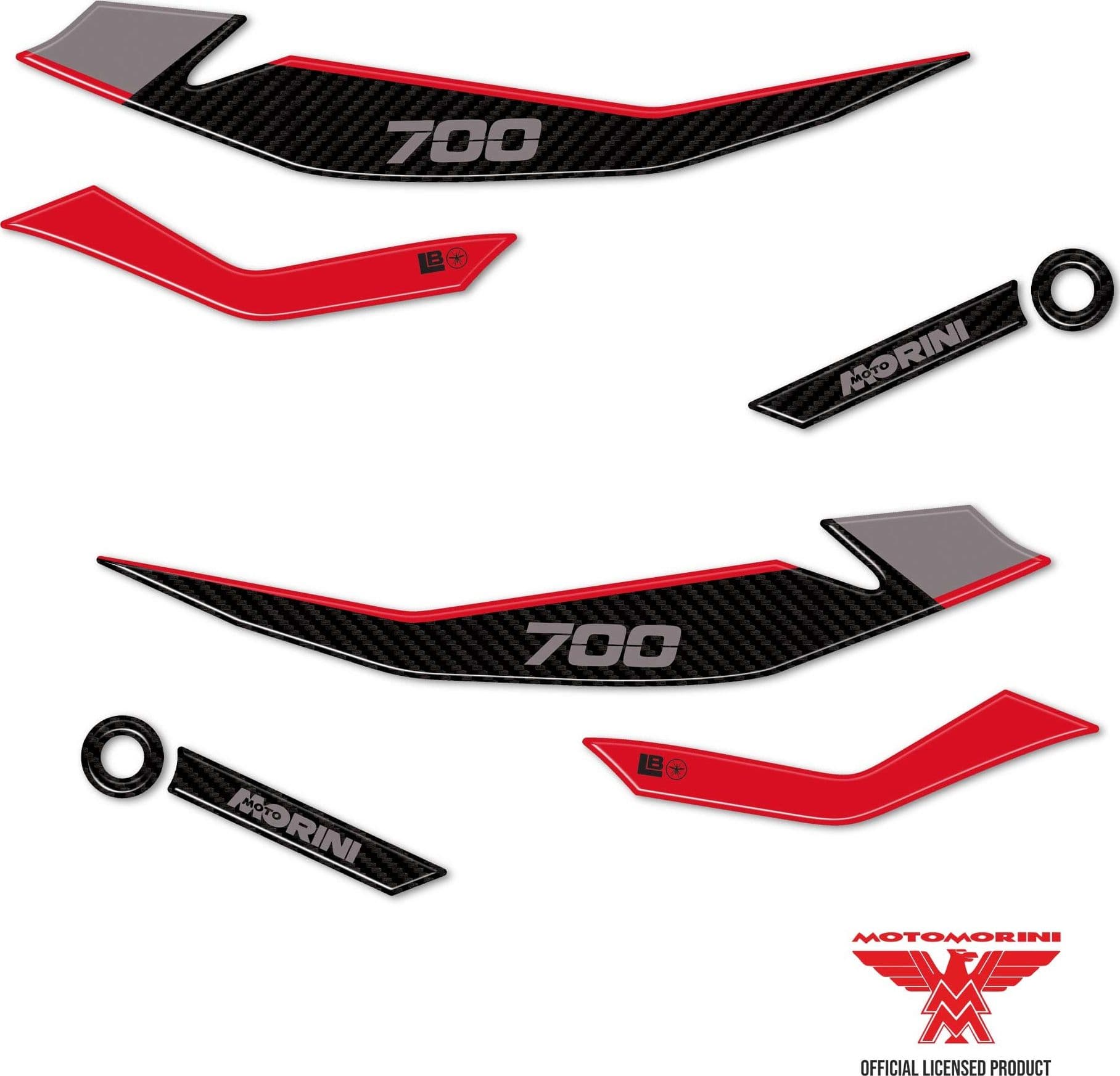 Adesivi 3D Protezioni Paramani compatibili con Moto Morini X-Cape 700 2025 in Decalcomanie adesivi e magneti LabelBike - Bibbiano, commercioVirtuoso.it
