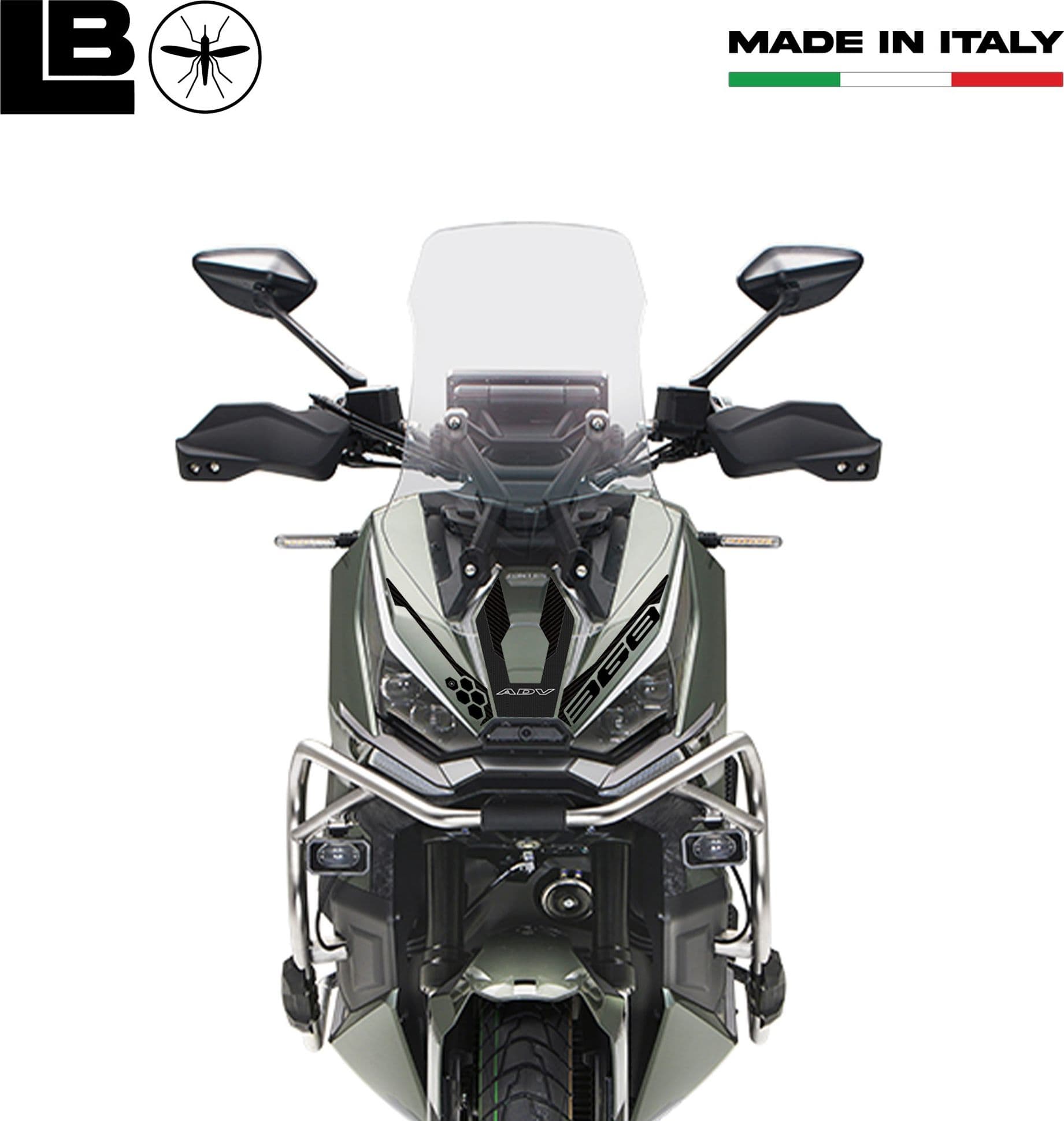 Adesivo 3D Protezione Frontale Muso Scooter compatibile con Zontes 368 G 2025 in Decalcomanie adesivi e magneti LabelBike - Bibbiano, commercioVirtuoso.it