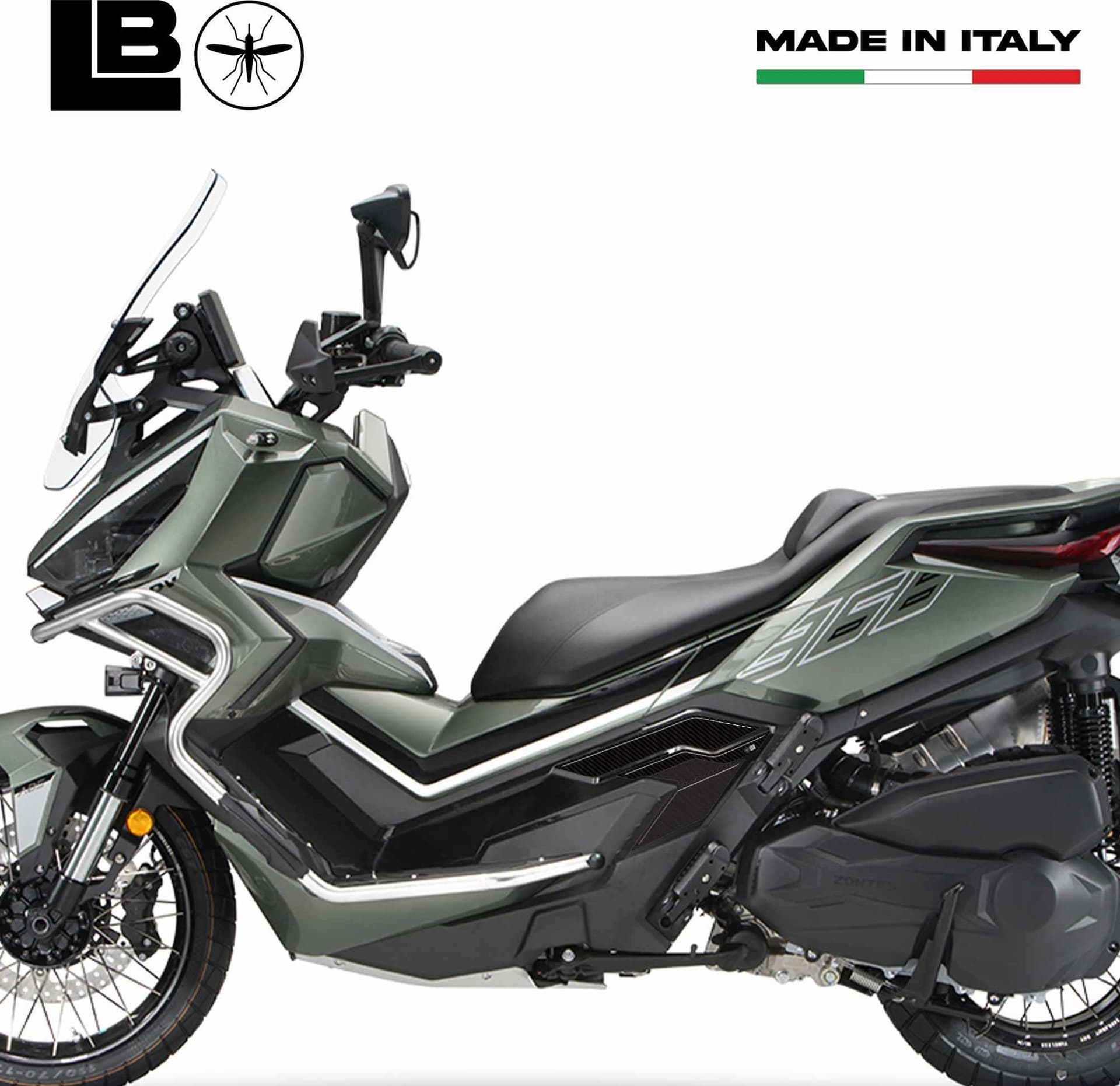 Adesivi 3D Protezioni Poggiapiedi passeggero compatibili con Zontes 368 G 2025 in Decalcomanie adesivi e magneti LabelBike - Bibbiano, commercioVirtuoso.it