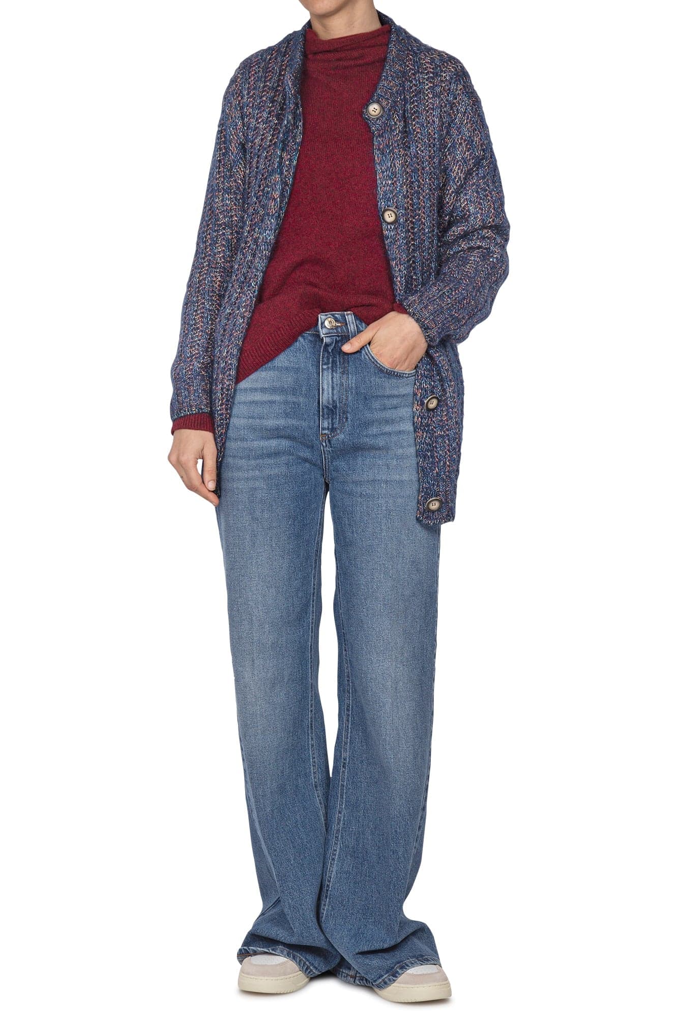 LA FEMME BLANCHE La Femme Blanche - Cardigan - 441809 - Blu da donna in Copricostumi e parei Drestige - Casamassima, commercioVirtuoso.it