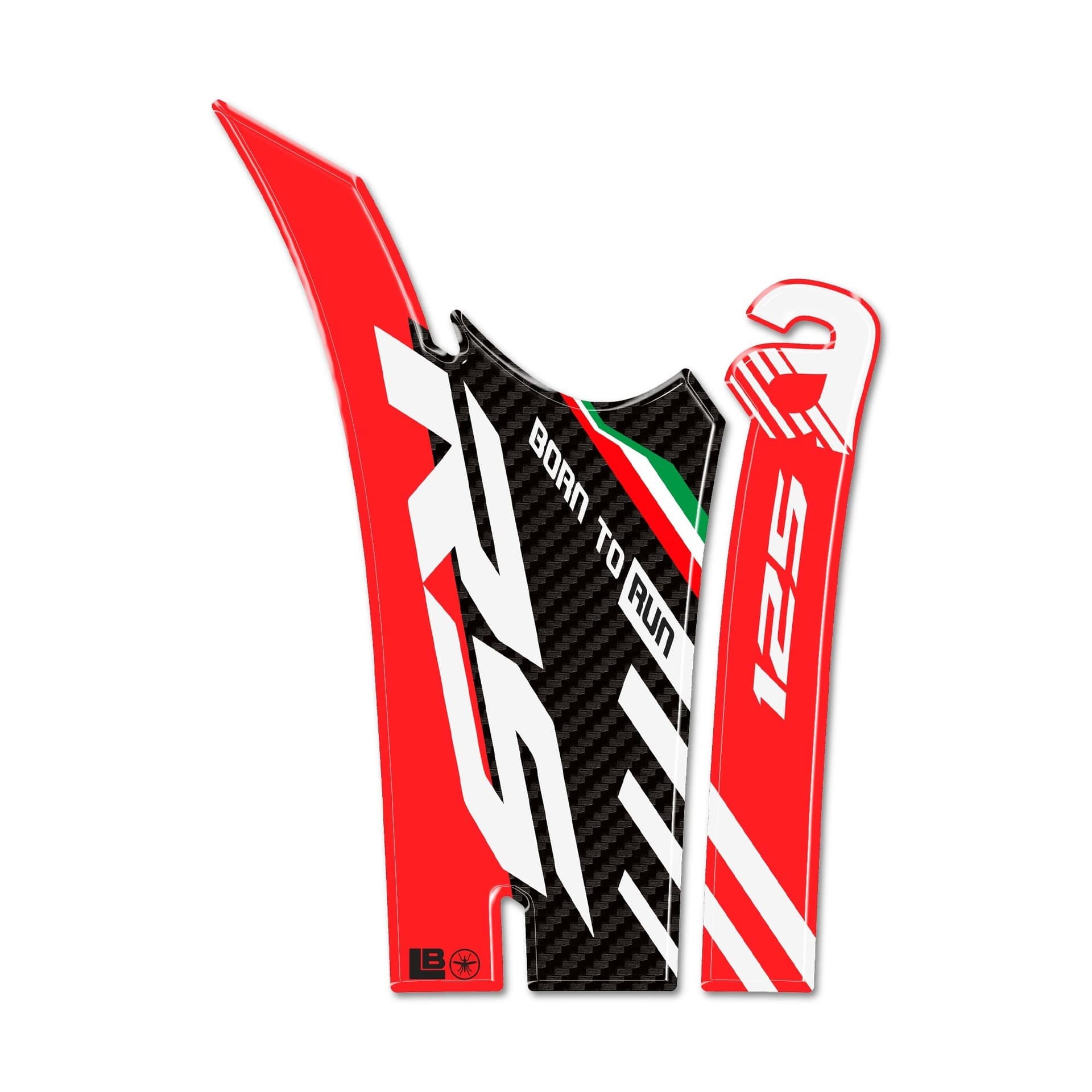 Paraserbatoio Adesivo 3D Protezione moto compatibile con Aprilia RS 125 2021-25 in Decalcomanie adesivi e magneti LabelBike - Bibbiano, commercioVirtuoso.it