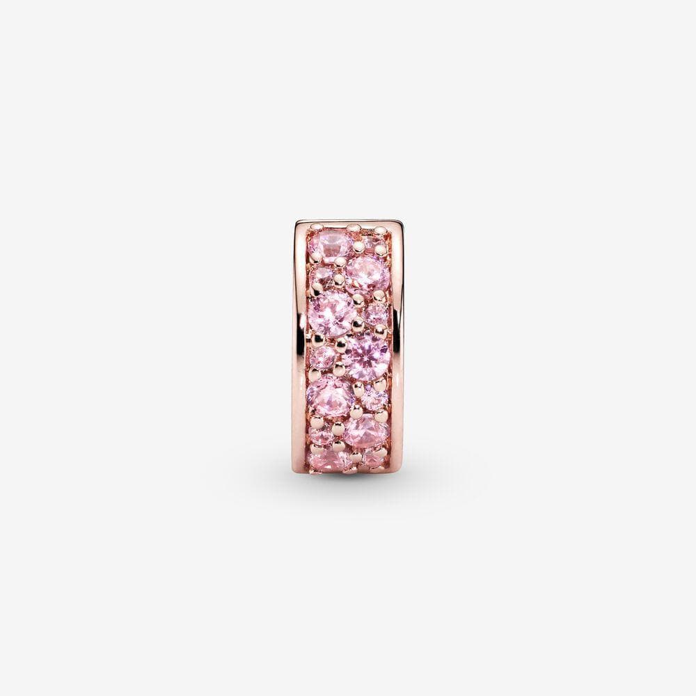 Pandora - Clip con pavé rosa in Bead Charm Alba Gioielli - Casoria, commercioVirtuoso.it
